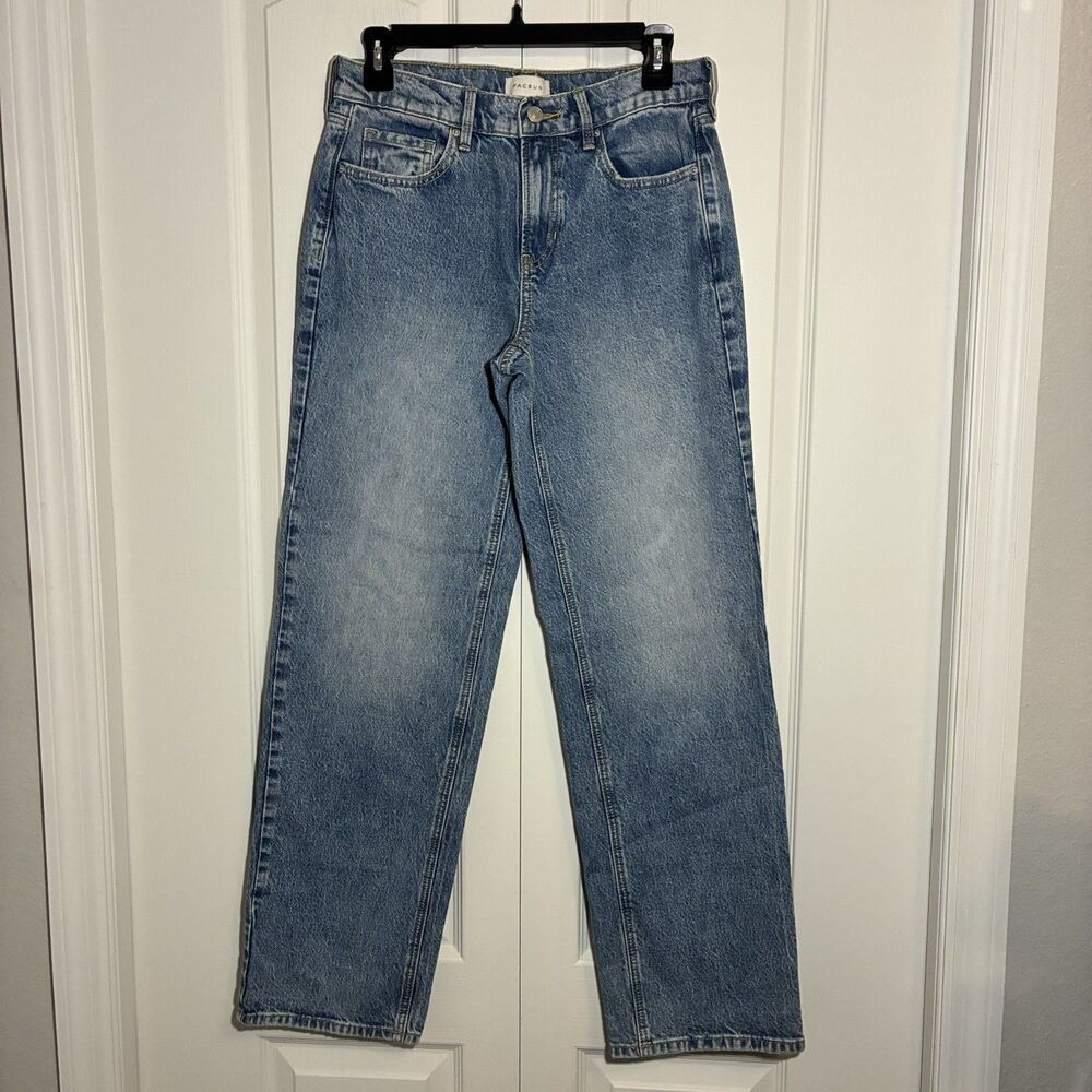 PacSun Jeans Womens 26 Low Rise Jordyn Straight Leg Blue Medium Wash Casual